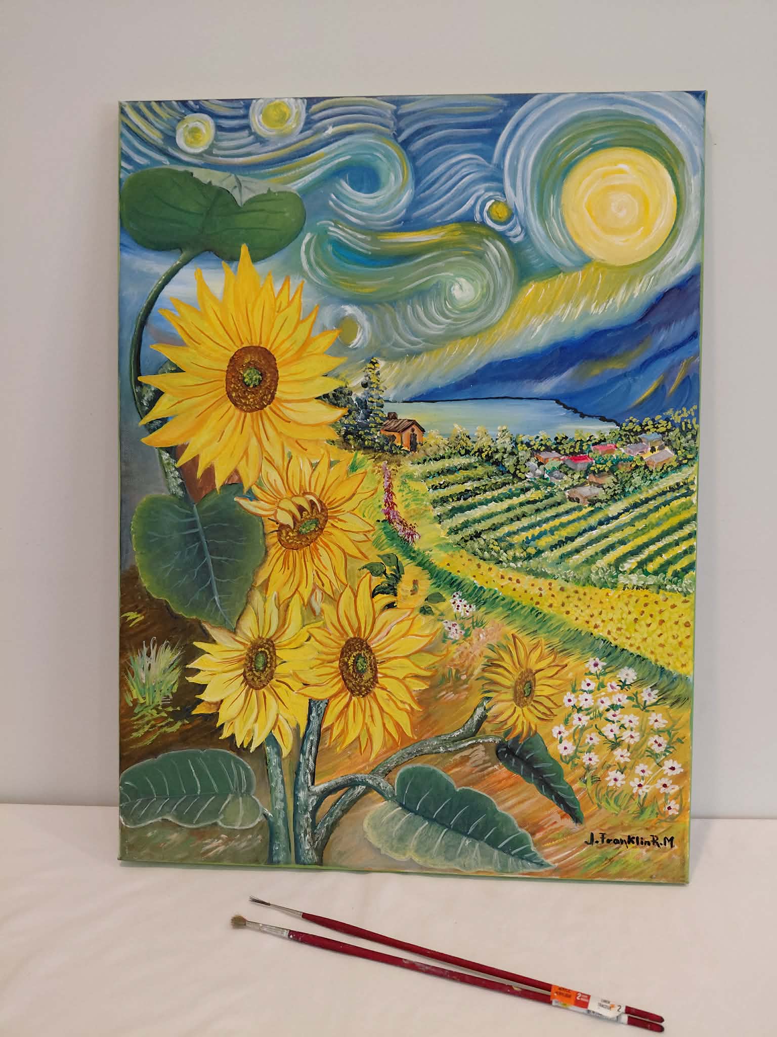 Sunflowers — Van Gogh tribute