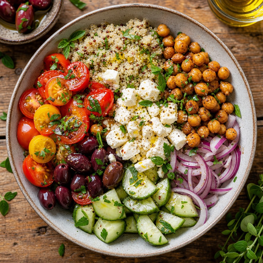 A colorful Blue-Zone-inspired family meal bowl